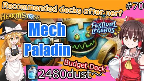 mech paladin hearthstone|budget mech pally.